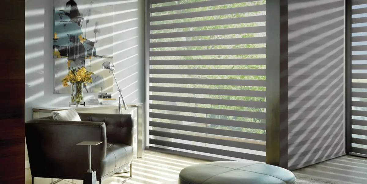 Designer Banded Shades in McCormick Onyx