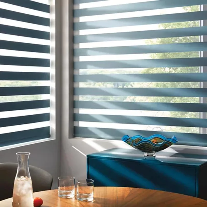 Designer Banded Shades in Zoey in Baltic Sea