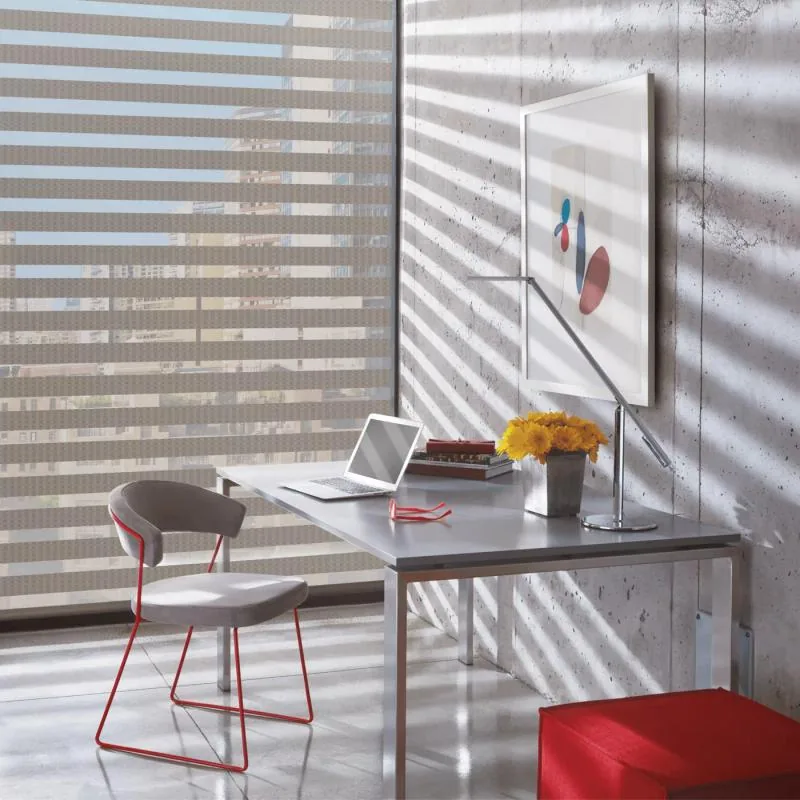 Designer Banded Shades in Millennium in Parisian Taupe