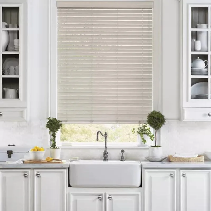 EverWood Alternative Wood Blinds, Alternative Wood in Platinum Wash