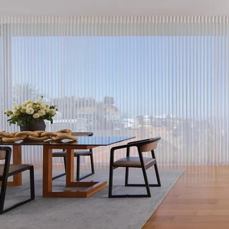 Luminette sheers in Privacy Sheers in Dining Room