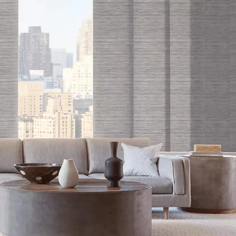 Skyline Gliding Window Panels in Maya in Zanzibar Grey