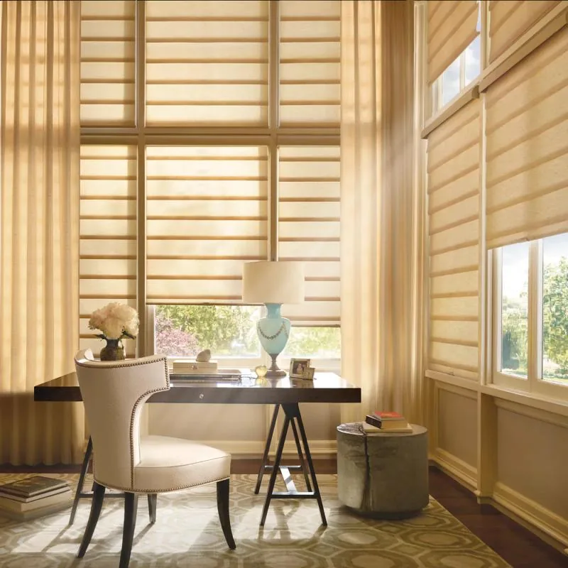 Vignette shades in India Silk in Taj